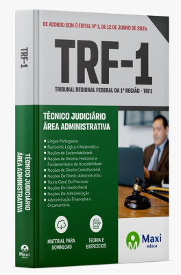 Apostila  TRF1 - 2024 - Técnico Judiciário - Área Administrativa