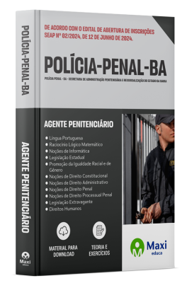 Apostila Polícia Penal - BA - 2024 - Agente Penitenciário