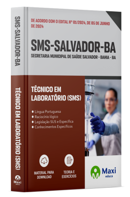 Apostila SMS Salvador - BA - 2024 - Técnico em Laboratório (SMS)