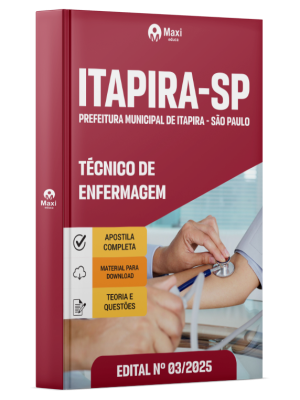 Apostila Prefeitura de Itapira - SP - 2025 - Técnico de Enfermagem