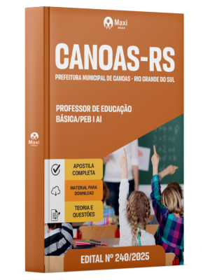 Apostila Prefeitura de Canoas - RS - 2025 - Professor de Educação Básica/PEB I AI