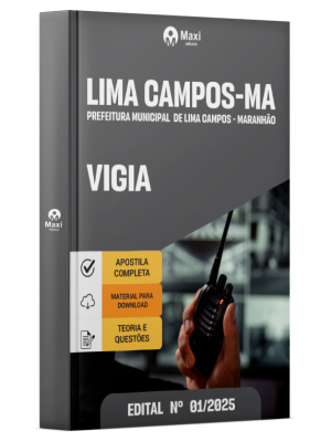Apostila Prefeitura de Lima Campos - MA - 2025 - Vigia 