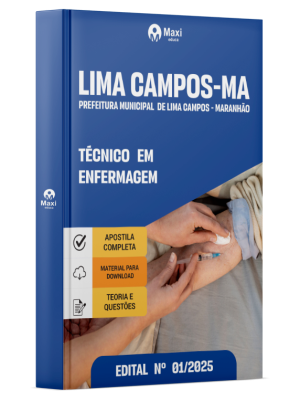 Apostila Prefeitura de Lima Campos - MA - 2025 - Técnico em Enfermagem