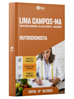 Apostila Prefeitura de Lima Campos - MA - 2025 - Nutricionista