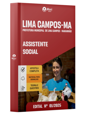 Apostila Prefeitura de Lima Campos - MA - 2025 - Assistente Social