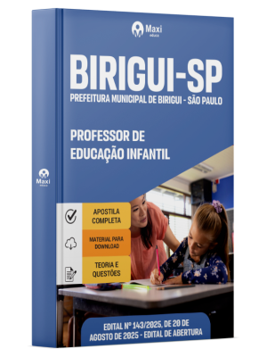 Apostila Prefeitura de Birigui - SP - 2025 - Professor de Educação Infantil