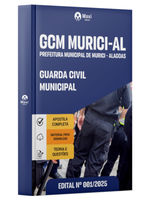 Apostila GCM Murici - AL - 2025 - Guarda Civil Municipal