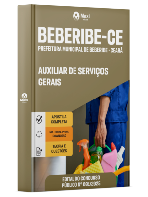 Apostila Pref de Beberibe - CE - 2025 - Auxiliar de Serviços Gerais