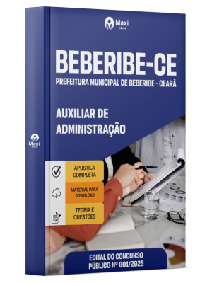 Apostila Prefeitura de Beberibe - CE - 2025 - Auxiliar de Administração