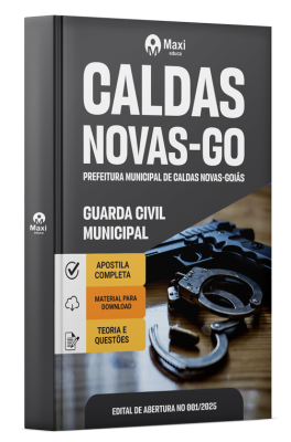 Apostila Prefeitura Municipal de Caldas Novas -GO 2025 - Guarda Civil Municipal