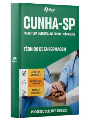 Apostila Prefeitura De Cunha - SP - 2025 - Técnico de Enfermagem