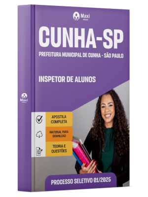 Apostila Prefeitura De Cunha - SP - 2025 - Inspetor de Alunos