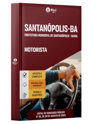 Apostila Prefeitura De Santanópolis - BA - 2025 - Motorista