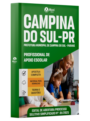 Apostila Prefeitura de Campina do Sul - PR - 2025 - Profissional de Apoio Escolar