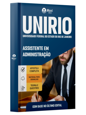 Apostila UniRio - 2025 - Assistente em Administração