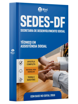 Apostila Preparatória SEDES-DF  - 2026 - Técnico em Assistência Social