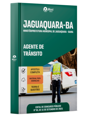 Apostila Prefeitura de Jaguaquara - BA - 2025 - Agente de Trânsito