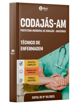 Apostila Prefeitura de Codajás -  AM - 2026 - Técnico de Enfermagem