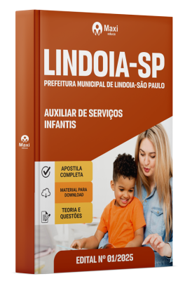 Apostila Prefeitura de Lindoia - SP 2025 - Auxiliar de Serviços Infantis
