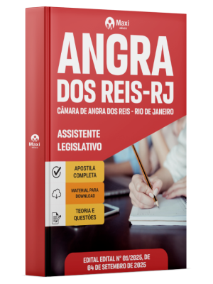 Apostila Câmara de Angra dos Reis - RJ- 2025 - Assistente Legislativo