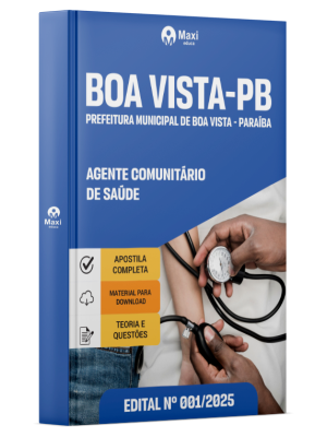 Apostila Prefeitura de Boa Vista - PB - 2026 - Agente Comunitário de Saúde