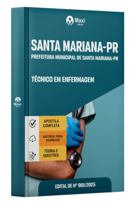 Apostila Prefeitura de Santa Mariana - PR 2025 - Técnico Em Enfermagem