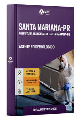 Apostila Prefeitura de Santa Mariana - PR 2025 - Agente Epidemiológico