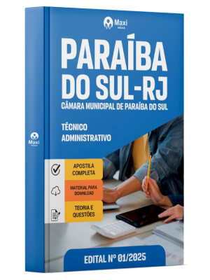 Apostila Câmara de Paraíba do Sul-RJ  2025 - Técnico Administrativo