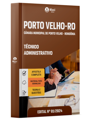 Apostila Câmara de Porto Velho - RO  2025 - Técnico Administrativo