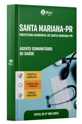 Apostila Prefeitura de Santa Mariana - PR 2025 - Agente Comunitário De Saúde