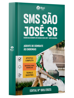 Apostila Prefeitura de São José - SC  2025 - Agente de Combate às Endemias