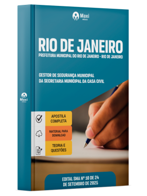 Apostila Prefeitura de Rio de Janeiro - RJ  2025 - Gestor de Segurança Municipal da Secretaria Municipal da Casa Civil
