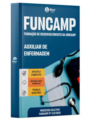 Apostila FUNCAMP  2025 - Auxiliar de Enfermagem