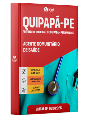 Apostila Prefeitura de Quipapá-PE  2025 - Agente Comunitário de Saúde