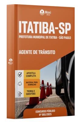 Apostila Prefeitura de Itatiba - SP 2025 - Agente de Trânsito