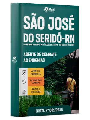 Apostila Prefeitura de São José do Seridó-RN em PDF 2025 - Agente de Combate às Endemias