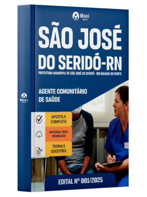 Apostila Prefeitura de São José do Seridó-RN em PDF 2025 - Agente Comunitário de Saúde