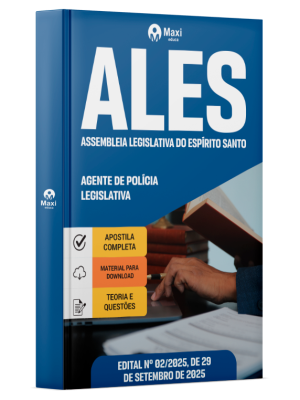 Apostila ALES em PDF 2025 - Agente de Polícia Legislativa