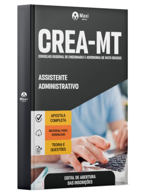 Apostila CREA-MT em PDF 2025 - Assistente Administrativo