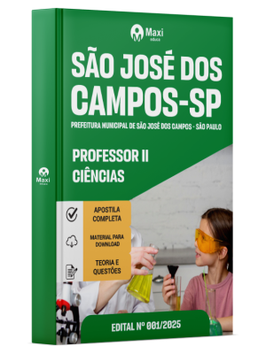 Apostila Prefeitura de São José dos Campos - SP - Professor II - Ciências