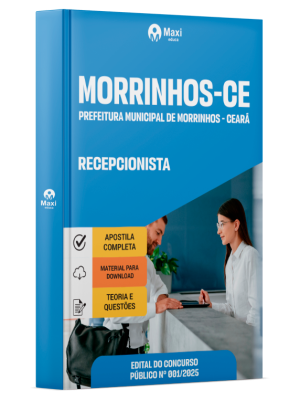 Apostila Prefeitura de Morrinhos-CE em PDF 2025 - Recepcionista