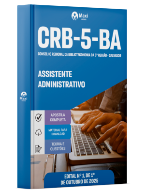Apostila CRB-5 2025 - Assistente Administrativo