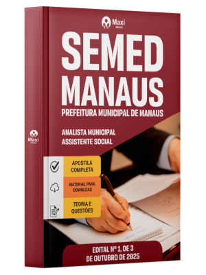 Apostila SEMED MANAUS 2025 - Analista Municipal - Assistente Social