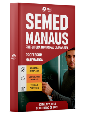 Apostila SEMED MANAUS 2025 - Professor Nível Superior - Matemática