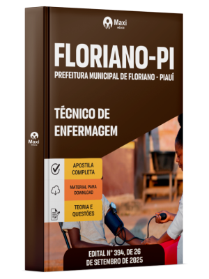Apostila Prefeitura de Floriano-PI 2025 - Técnico de Enfermagem