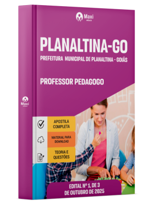 Apostila Prefeitura de Planaltina - GO 2025 - Professor Pedagogo