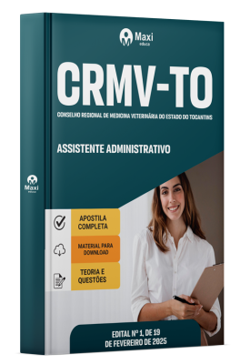 Apostila CRMV-TO 2025 - Assistente Administrativo