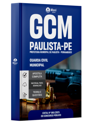 Apostila Prefeitura de Paulista - PE 2025 - Guarda Civil Municipal