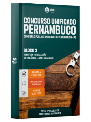 Apostila CPU-PE 2025 - Bloco 3 - Agente de Fiscalização Metrológica Legal e Qualidade