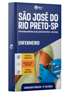Apostila Prefeitura de São José do Rio Preto - SP 2025 - Enfermeiro